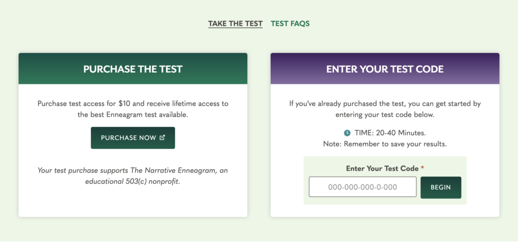 options for taking the test